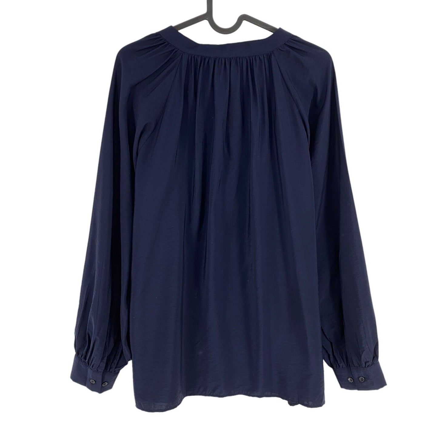 GANT Navy Blue Stand Collar Blouse Size EU 42 UK 14 US 12