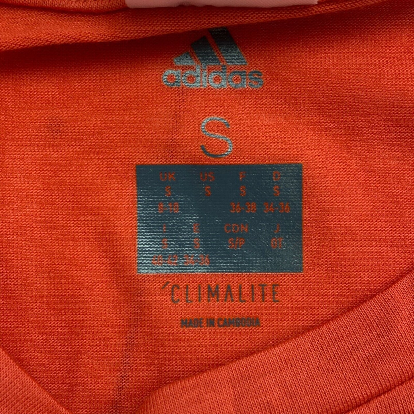 Adidas Climalite Rot Free Lift Rundhals T-Shirt Größe S