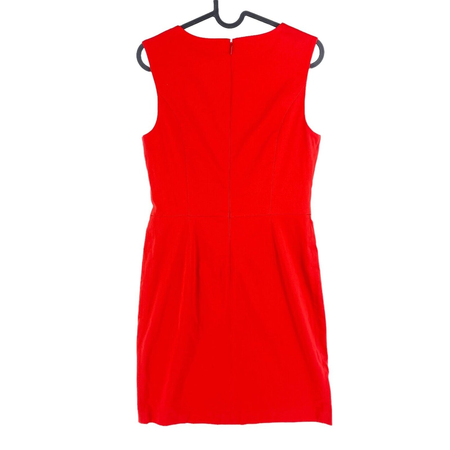 GANT Red Sleeveless Satin Stretch Sheath Dress Size EU 36 UK 10 US 6