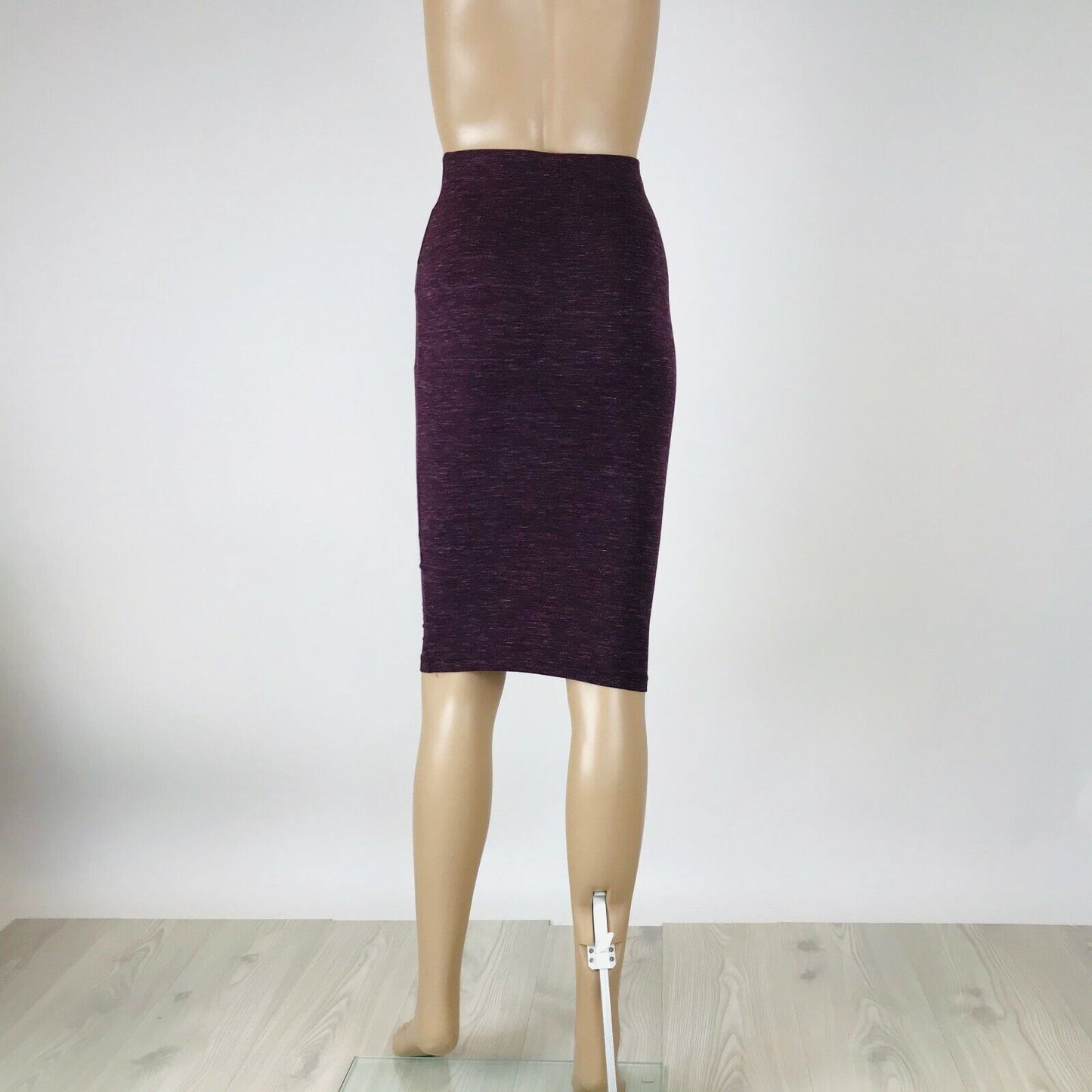 ZARA Trafaluc Women's Stretch Bordeaux Skirt Size S W26