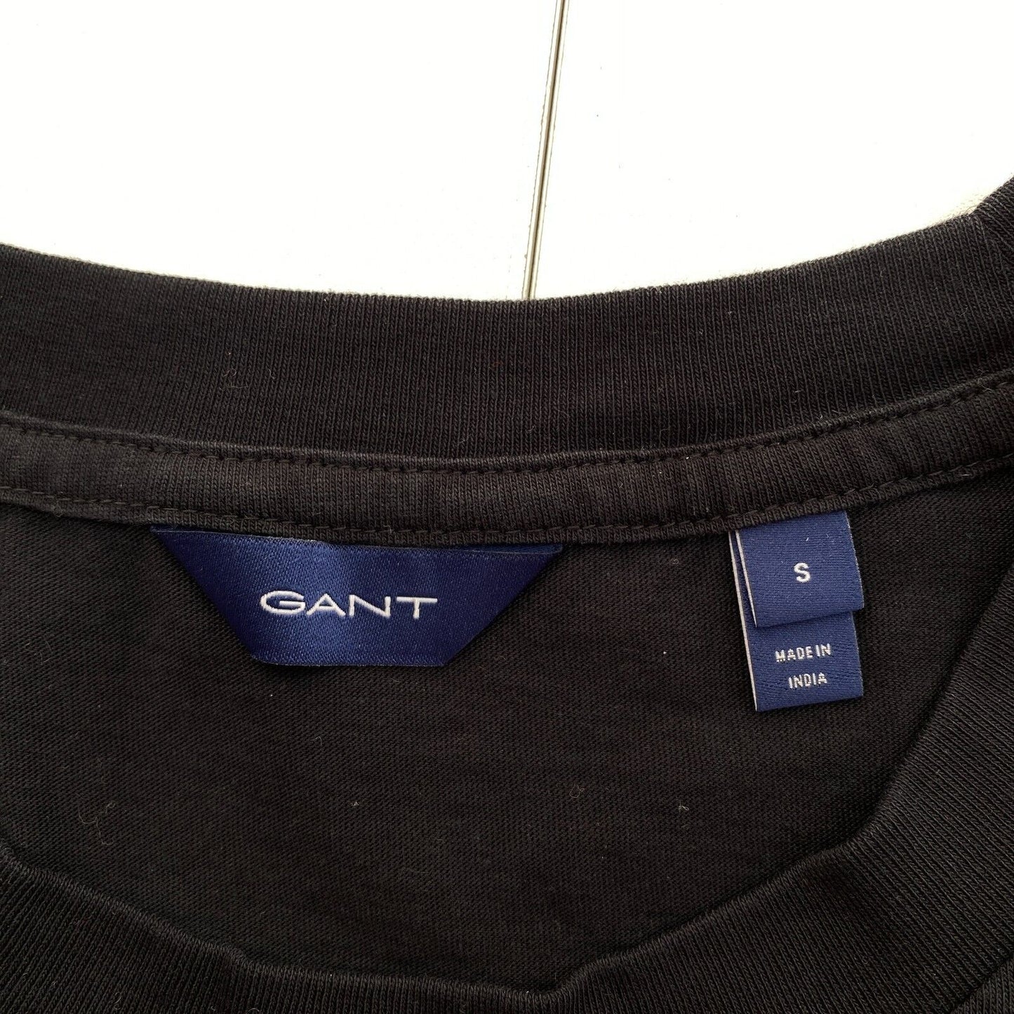 GANT Women Black Archive Shield Crew Neck Short Sleeve T Shirt Size S