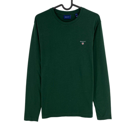 GANT Dark Green Original Crew Neck Long Sleeves T Shirt Size S