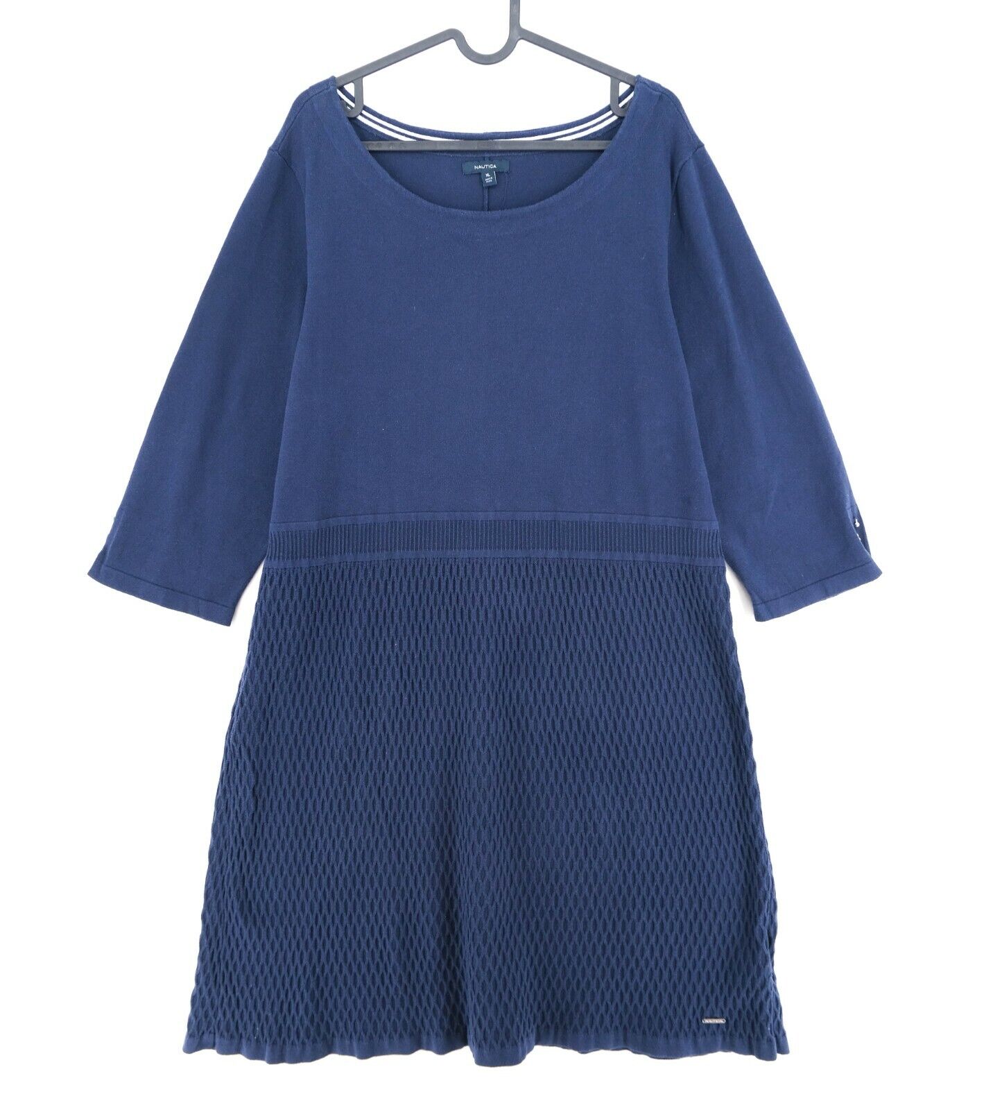 Nautica Robe bleue à col rond Taille XL