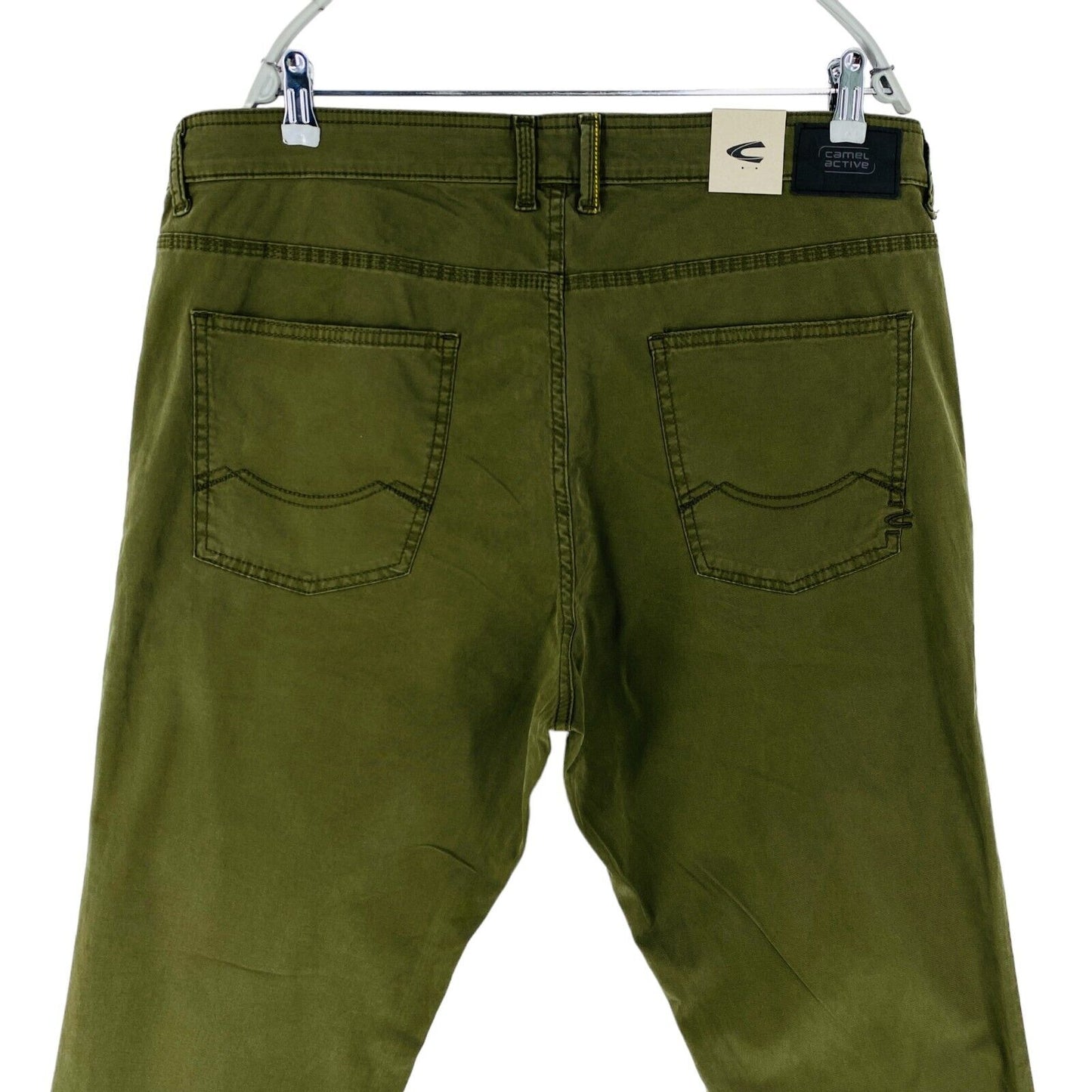 Camel Active WOODSTOCK Dark Green Relaxed Straight Fit Jeans Trousers W40 L32