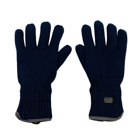 Camel Active Mens Dark Blue Cotton Insulated Warm Knit Gloves Size 2XL XXL