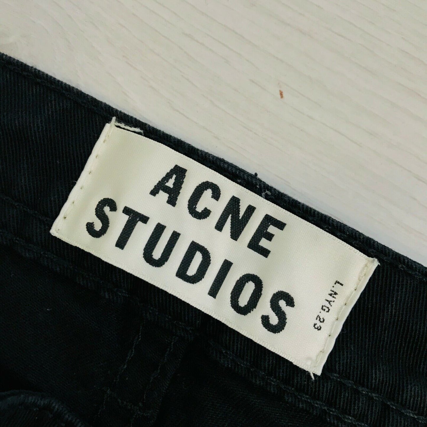 ACNE STUDIOS LOW ZERO Women‘s Skinny Slim Black Stretchy Jeans Size W25 L32