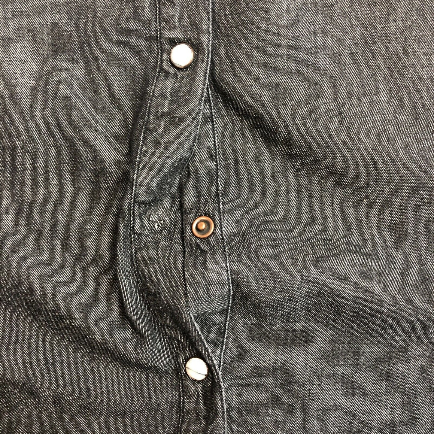 LA MARTINA Dark Grey Denim Shirt Size 4 / XL