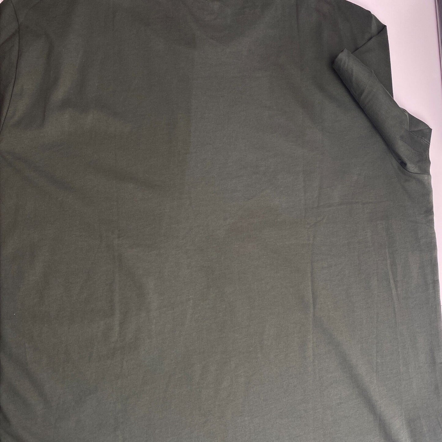 Camel Active Men Dark Green Solid Short Sleeve Crew Neck T Shirt Size 4XL