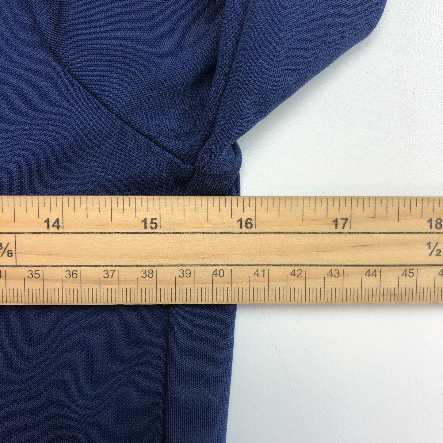 UVP 209 € GANT Marineblaues Kleid mit Rundhalsausschnitt und offenem Rücken, Größe S