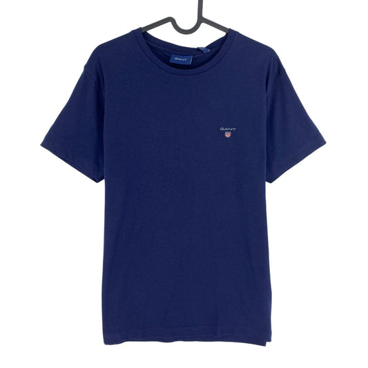 GANT Marineblaues Original Slim Fit T-Shirt mit Rundhalsausschnitt, Größe M