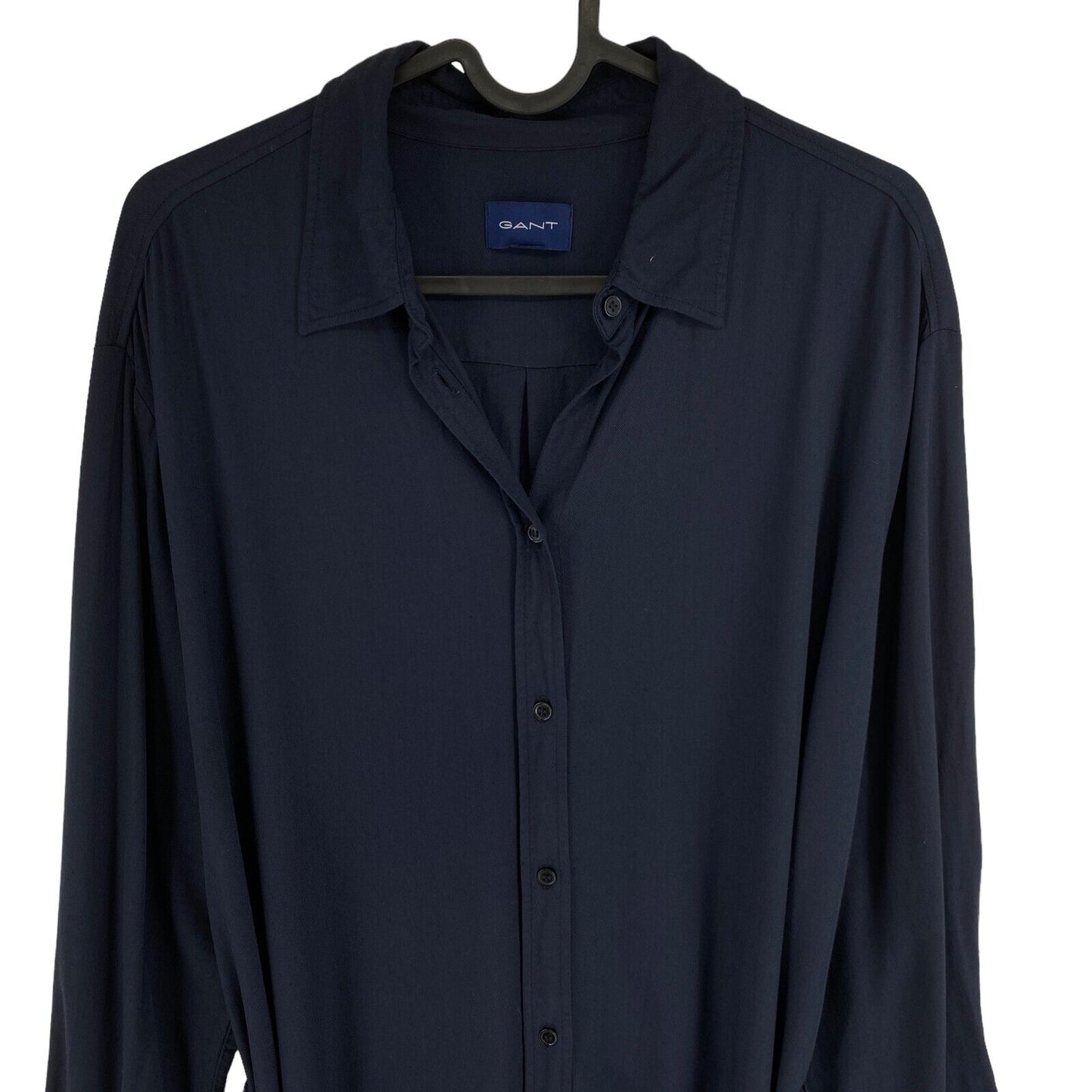 GANT Navy Blue Belted Long Sleeves Shirt Dress Size EU 34 UK 6 US 4