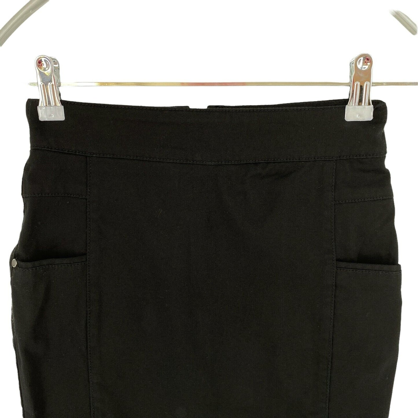 Stradivarius Black Denim Pencil Skirt Size EU 32 UK 4 US 0