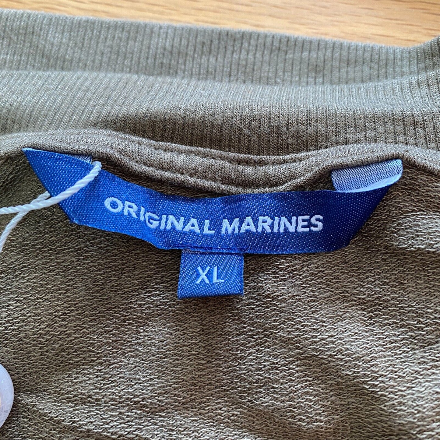 Original Marines Pullover mit V-Ausschnitt, Grün, Größe XL