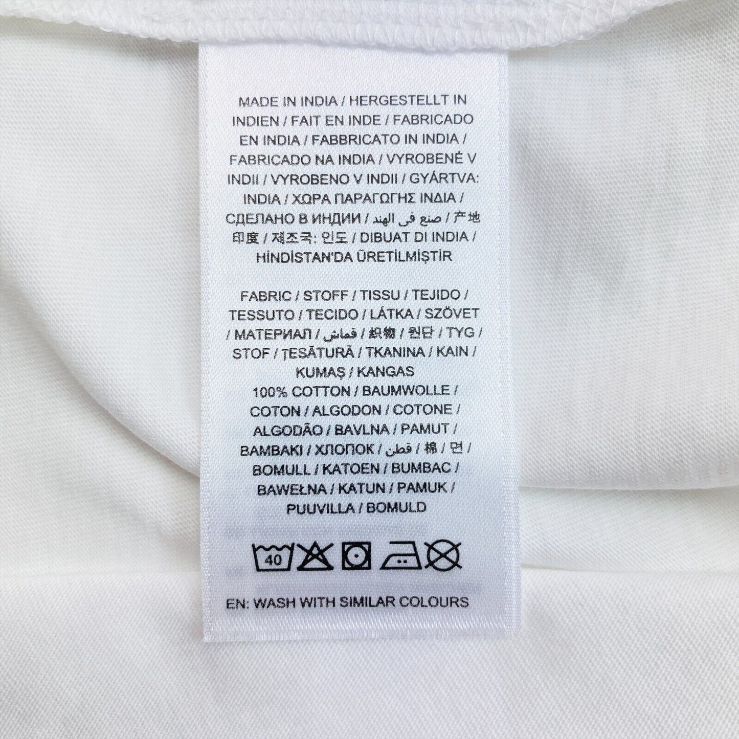 GANT White Original Slim Crew Neck T Shirt Size XL