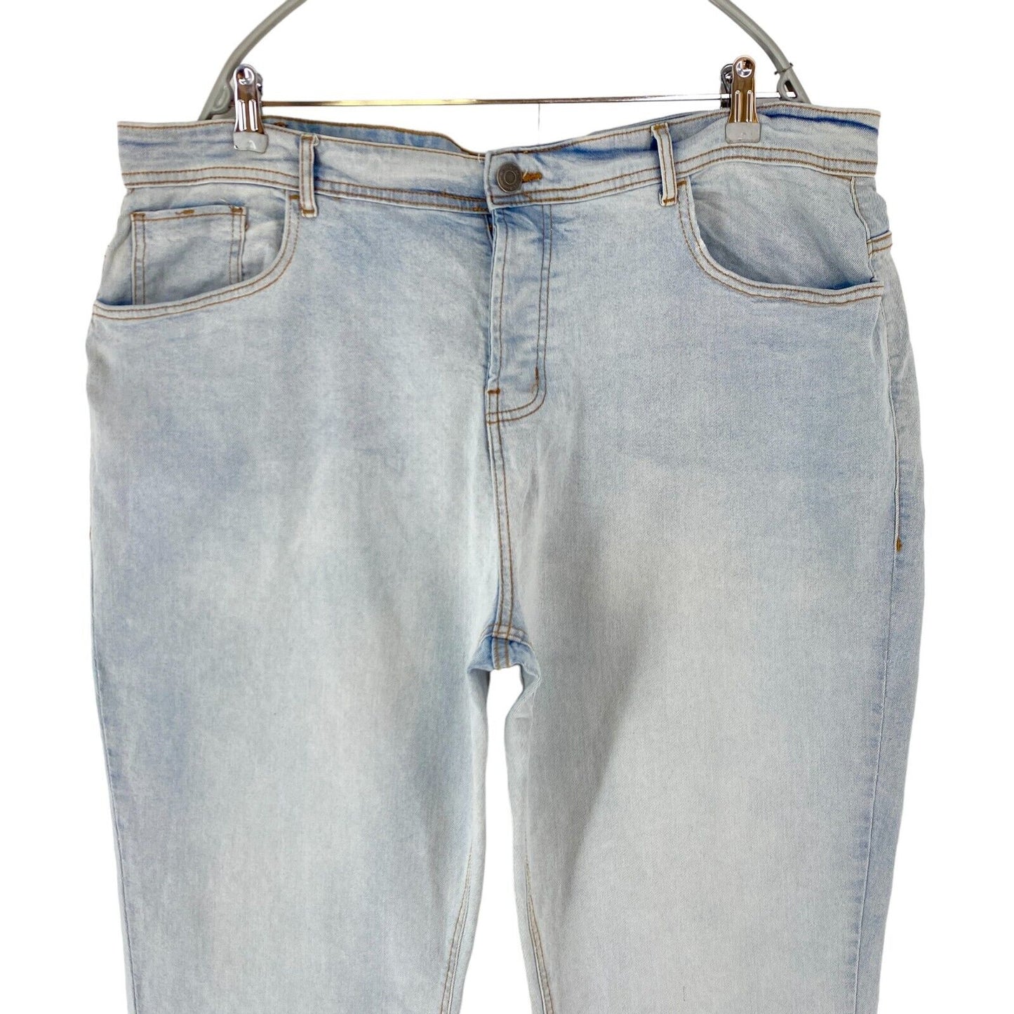 DENIM CO. Blue Stretch Relaxed Straight Fit Jeans W40 L32