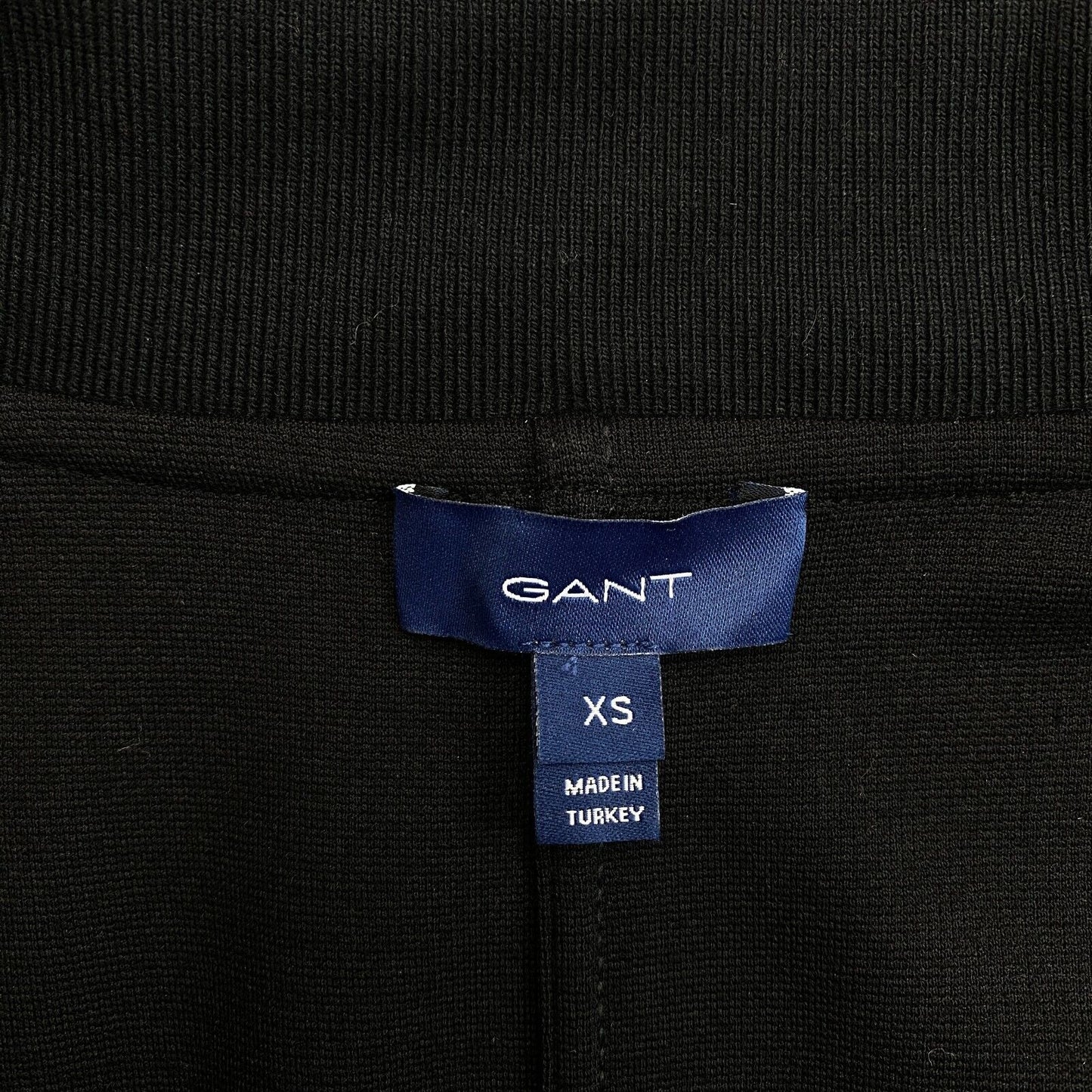 GANT Black Jersey Long Sleeve Polo Dress Size XS