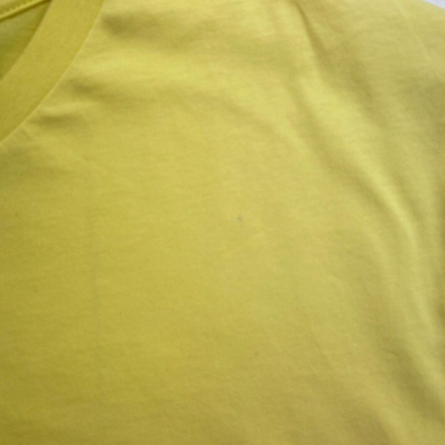 GANT Men Yellow Original Crew Neck Short Sleeves T Shirt Size 2XL XXL