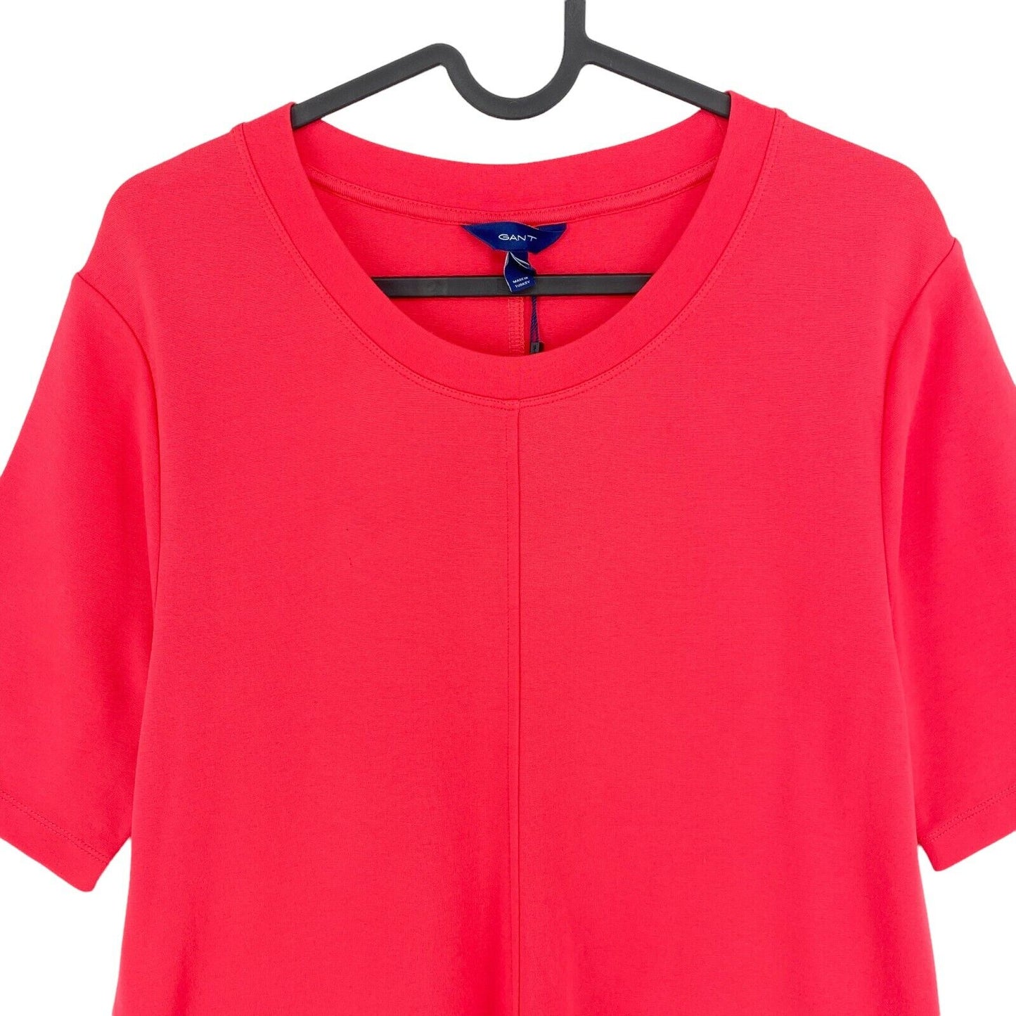 GANT Robe rouge à col rond en jersey A Line Taille M