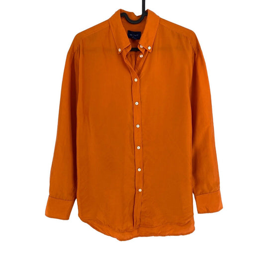 GANT Orange 100% Chemise en soie Taille EU 32 UK 4 US 2