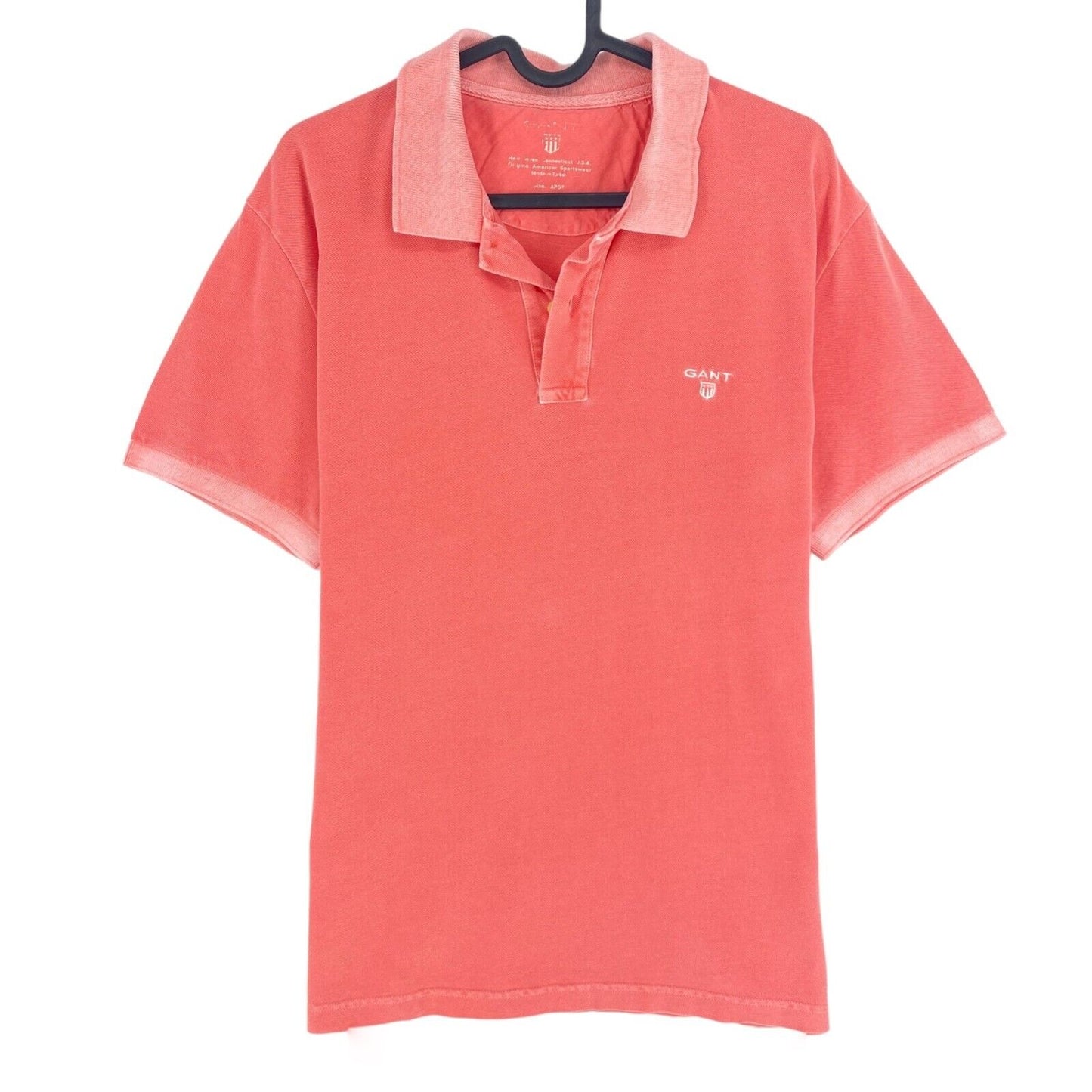 GANT Pink Sun Faded Piqué Rugger Poloshirt Größe L