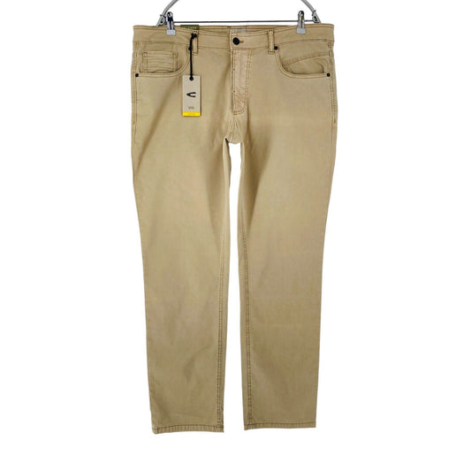 Camel Active Beige Mens Relaxed Straight Fit Jeans Trousers W38 L32