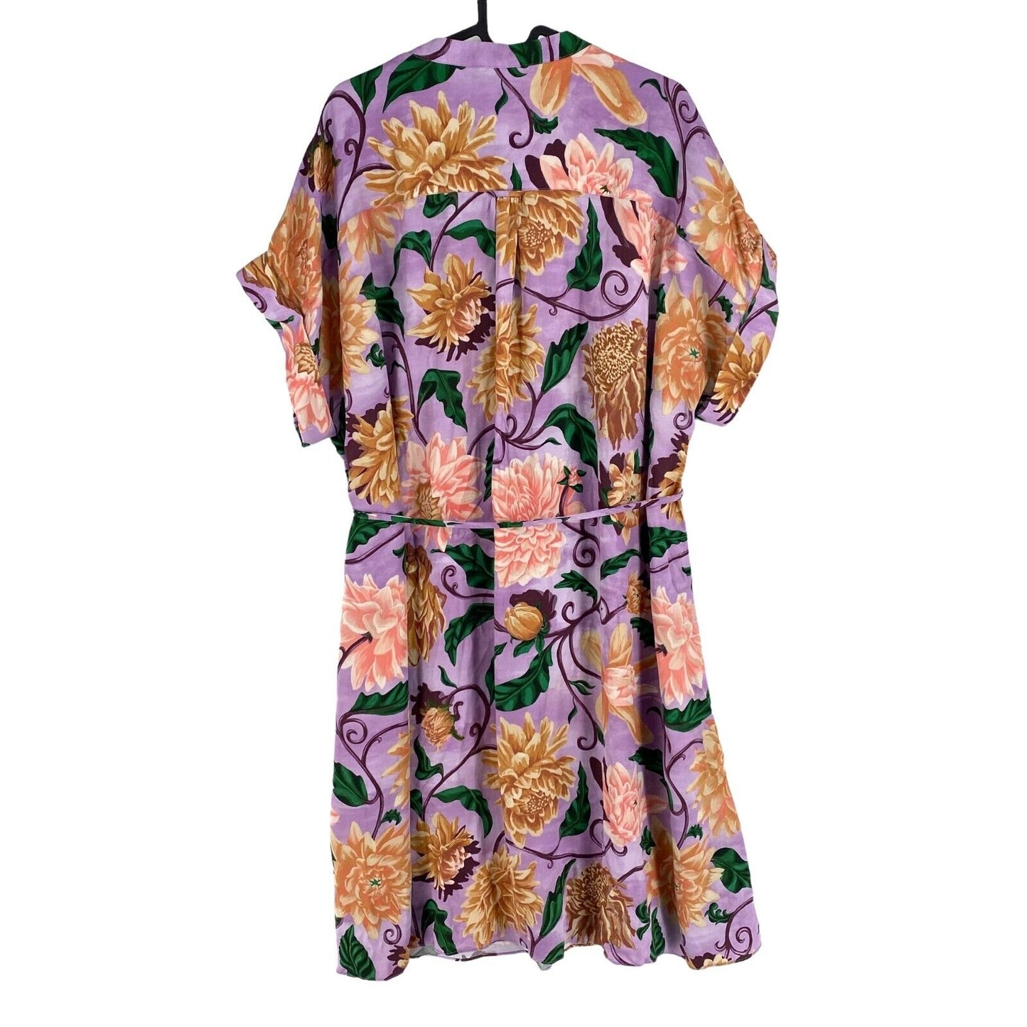 GANT Women Purple Dahlia Print Kaftan Dress Size EU 42 UK 14 US 12