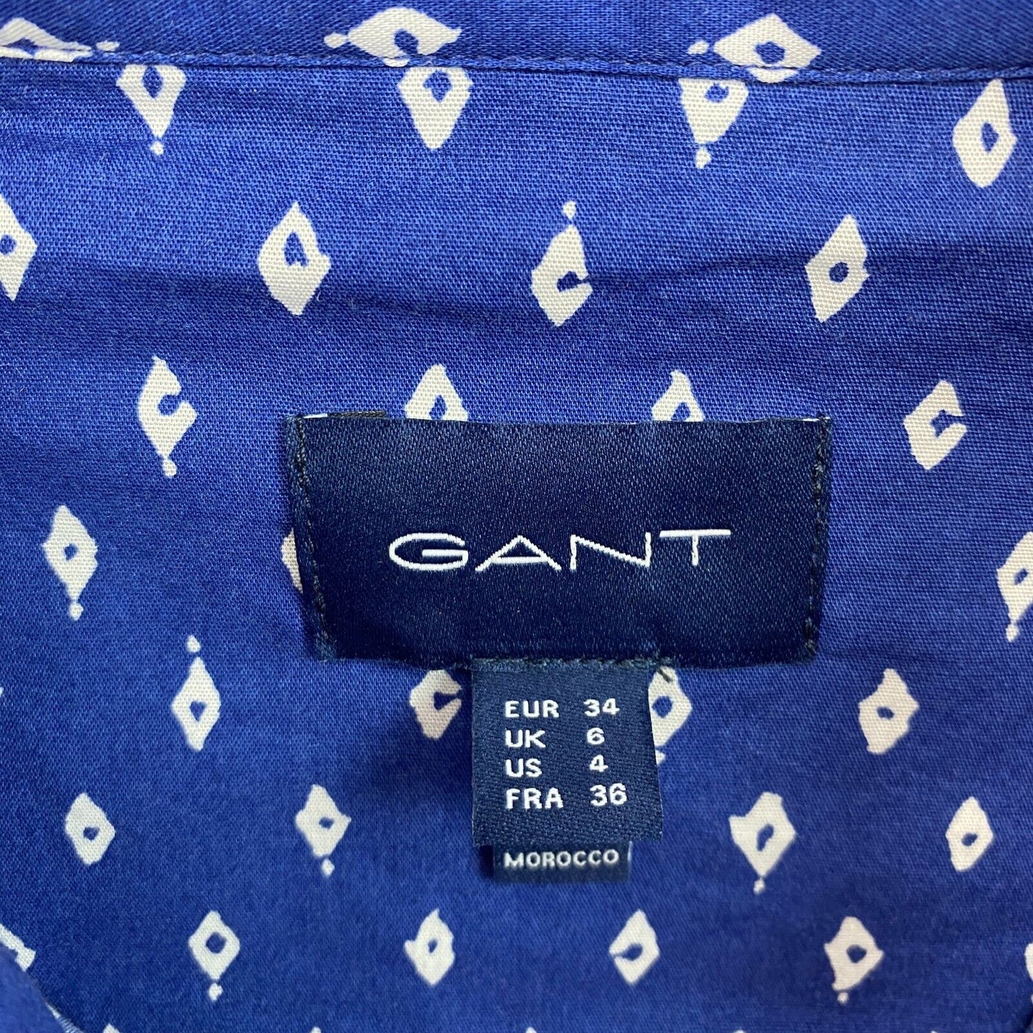 GANT Chemise stretch bleu foncé Desert Jewel Taille EU 34 UK 6 US 4