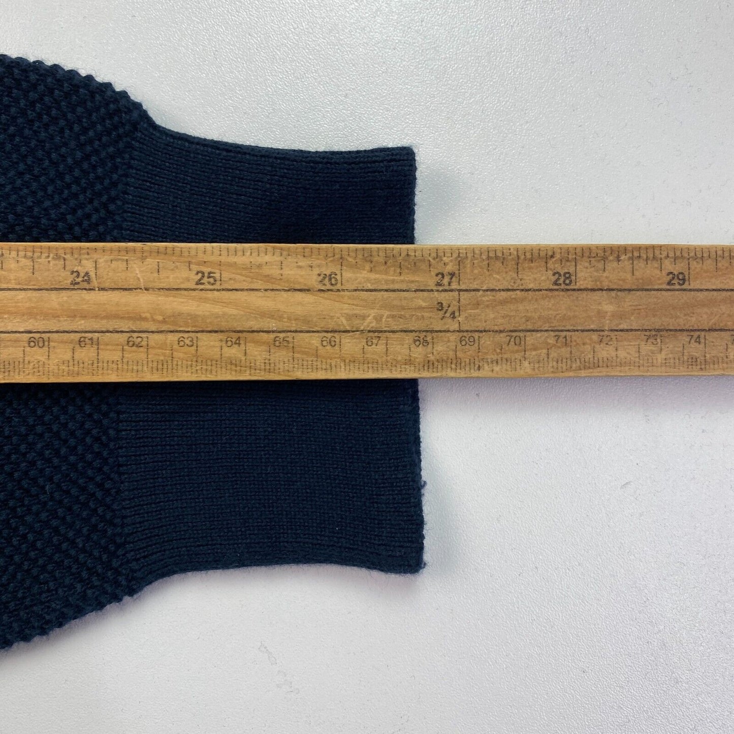 GANT Marineblauer Pullover mit Rundhalsausschnitt aus Baumwollpikee, Größe L