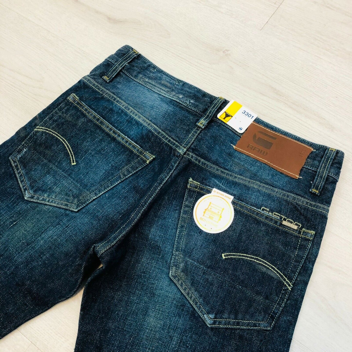 G-Star 3301 LOW TAPERED Fit Jeans für Herren, Blau, Größe W29 L32