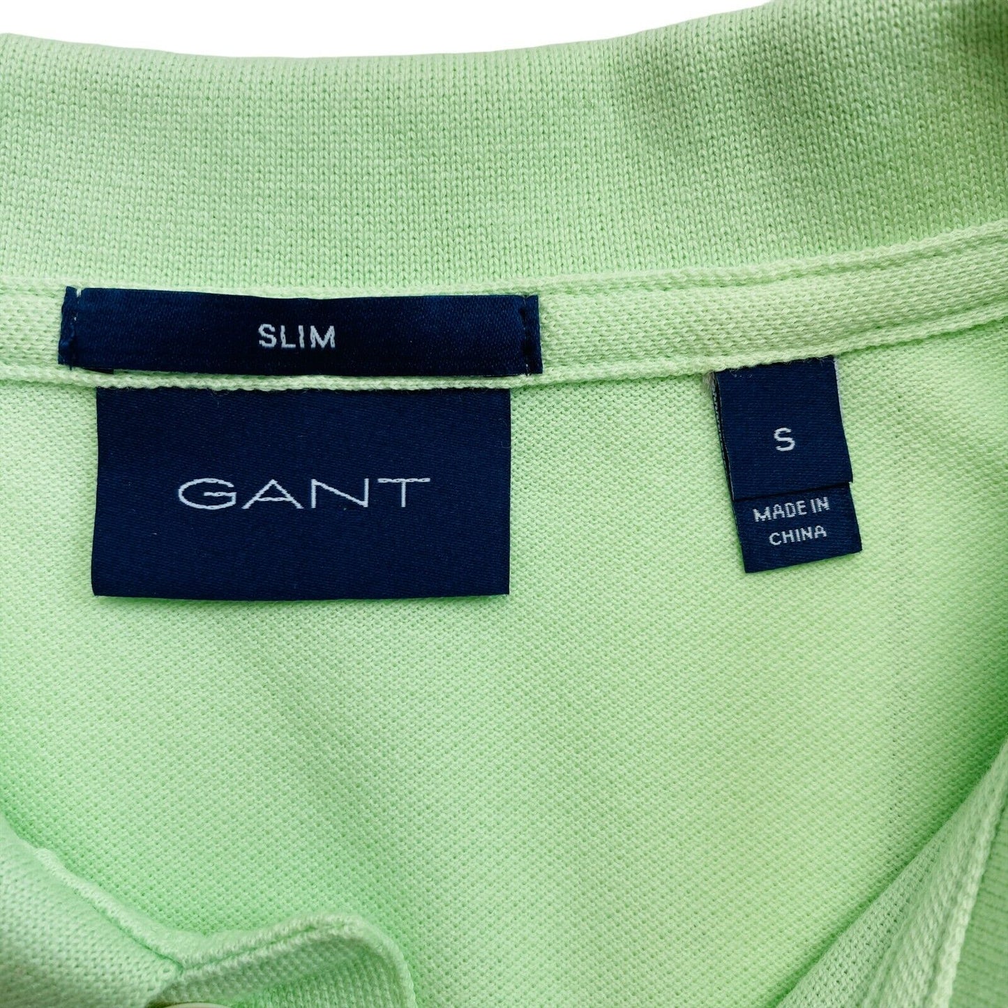 GANT Light Green Original Slim Pique Rugger Polo Shirt Size S