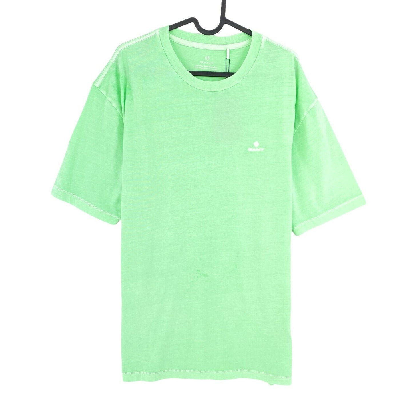 GANT T-shirt à col ras du cou délavé vert clair taille M