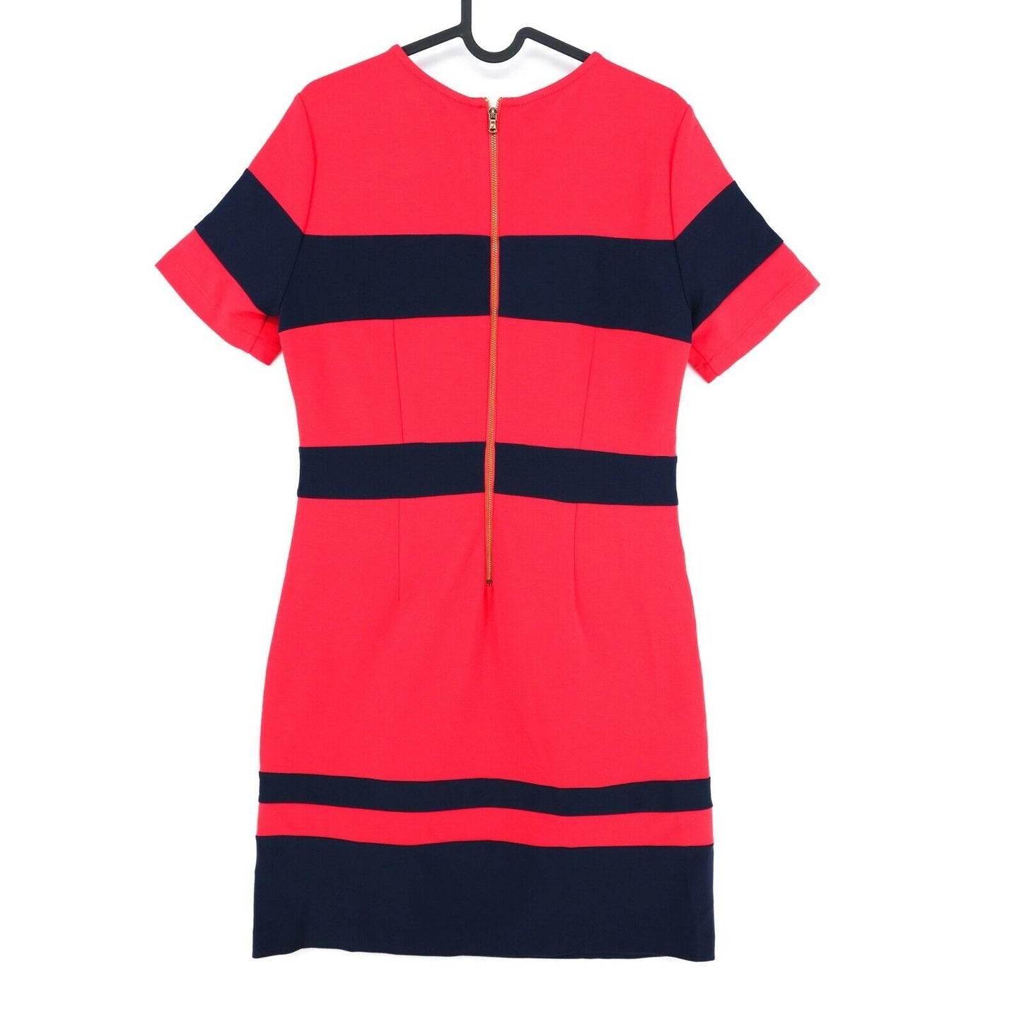 Nautica Red Striped Crew Neck Dress Size 6 / S