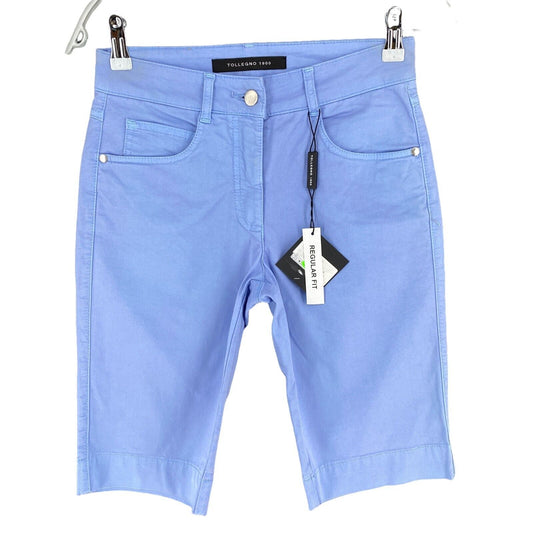 TOLLEGNO 1900 Hellblaue Bermudashorts Größe W26