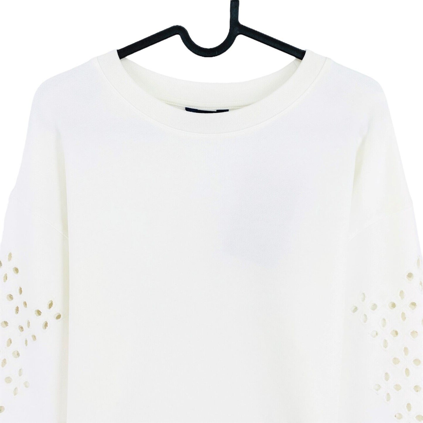 GANT White Desert Jewel Embroidery Crew Neck Sweater Jumper Size XS