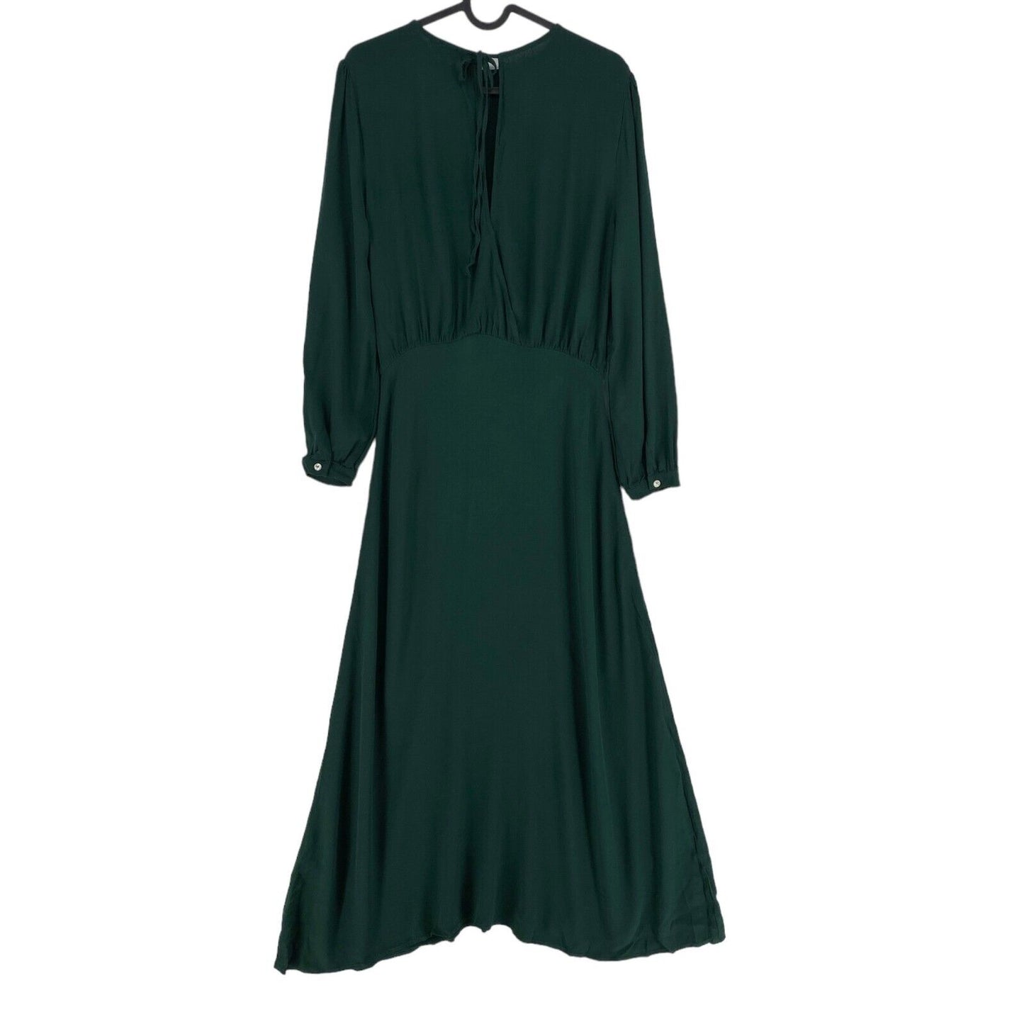 GANT Dark Green Long Sleeves Flared Dress Size EU 34 UK 6 US 4