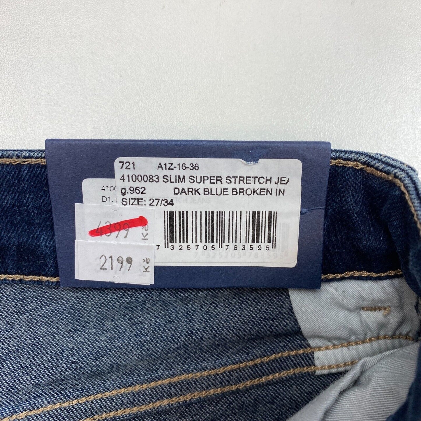 GANT Women Blue Slim Super Stretch Jeans W27 L34