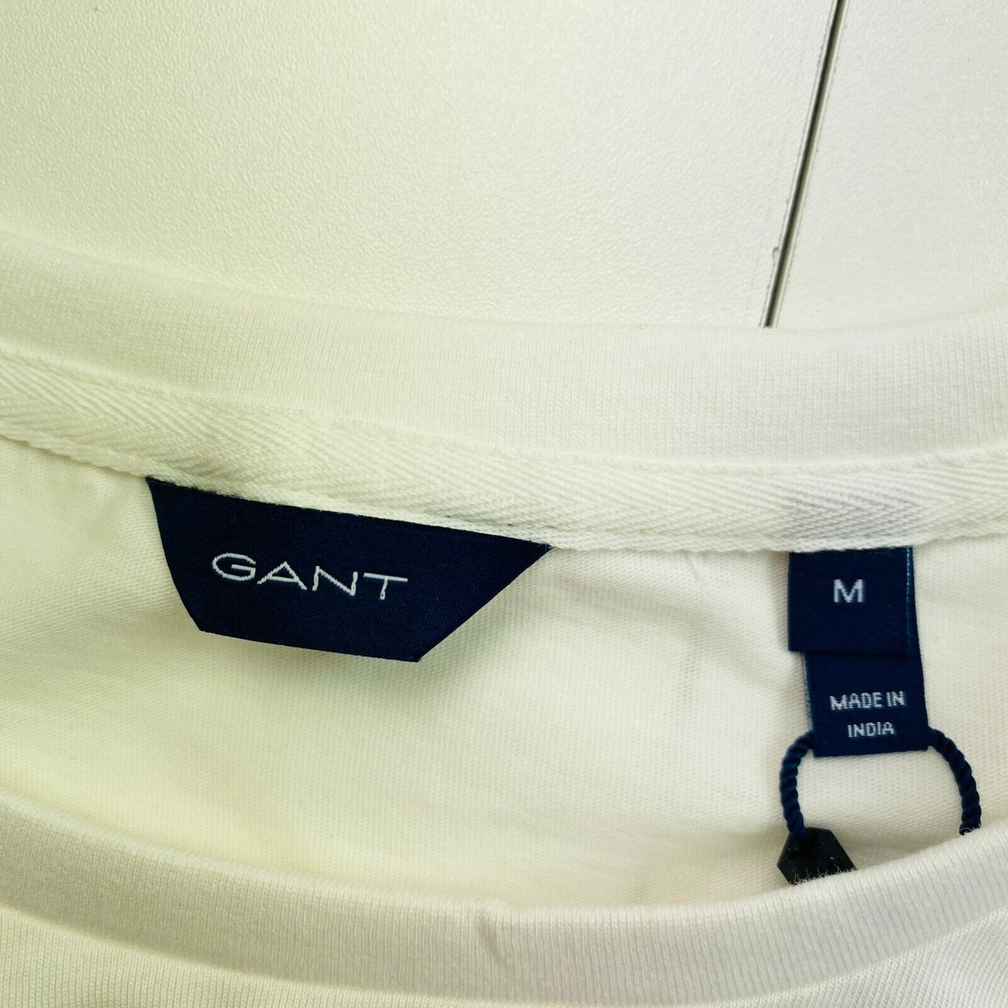 GANT White Arch Logo T Shirt Size M