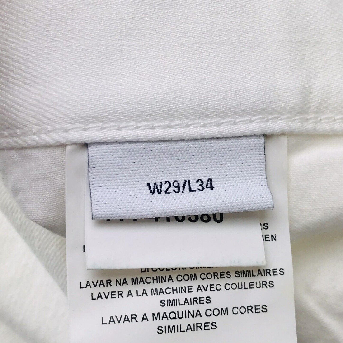 GANT DAWN femmes blanc Stretch taille normale coupe régulière jambe étroite jean W29 L34