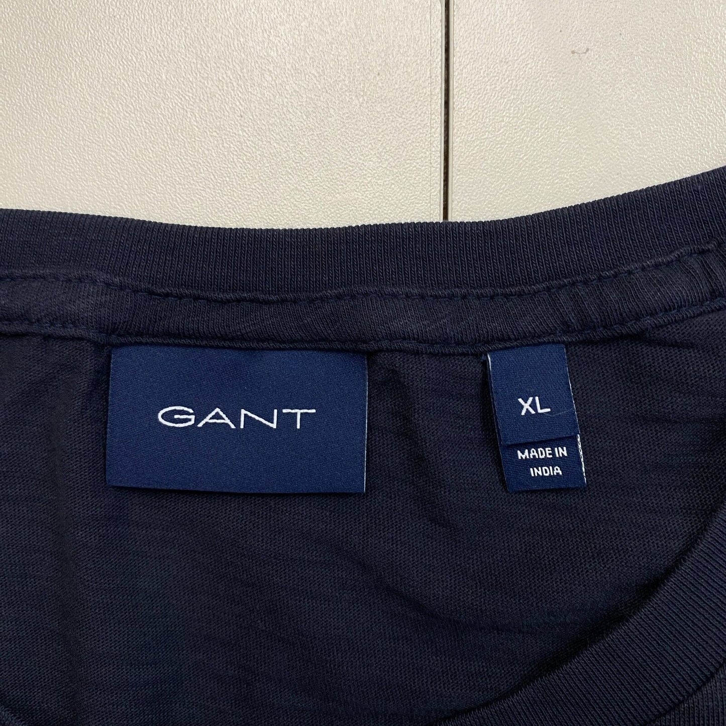 GANT Men Navy Blue Sunset Club Crew Neck Short Sleeve T Shirt Size XL