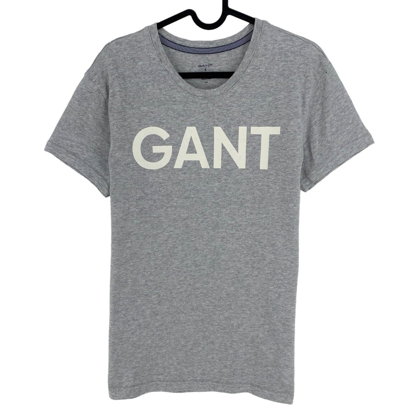 GANT T-shirt à col rond avec logo gris taille S