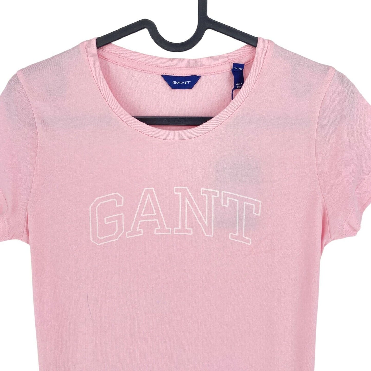 GANT T-Shirt mit Rundhalsausschnitt und Bogenlogo, Pink, Größe XS