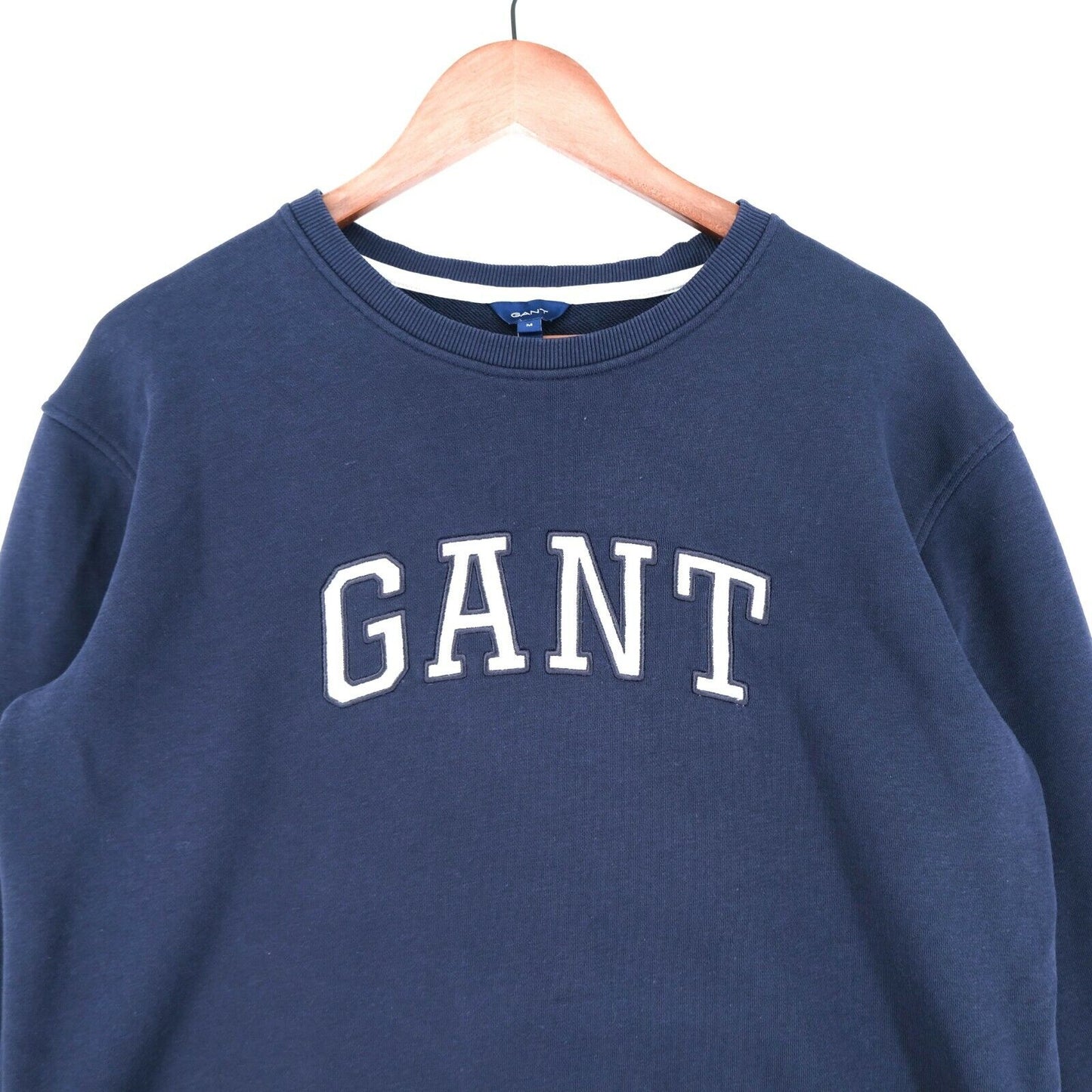 GANT Navy Blue Crew Neck Oversized Big Dress Sweatshirt Jumper Sweater Size M