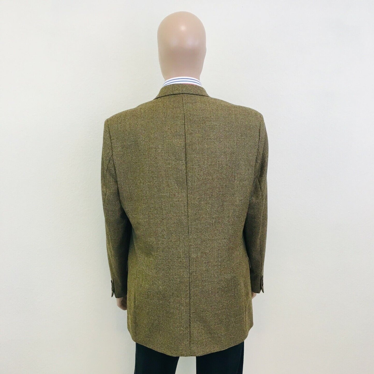 Jacques Heim 100% Virgin Wool Brown Jacket Blazer Size EUR 52 US UK 42