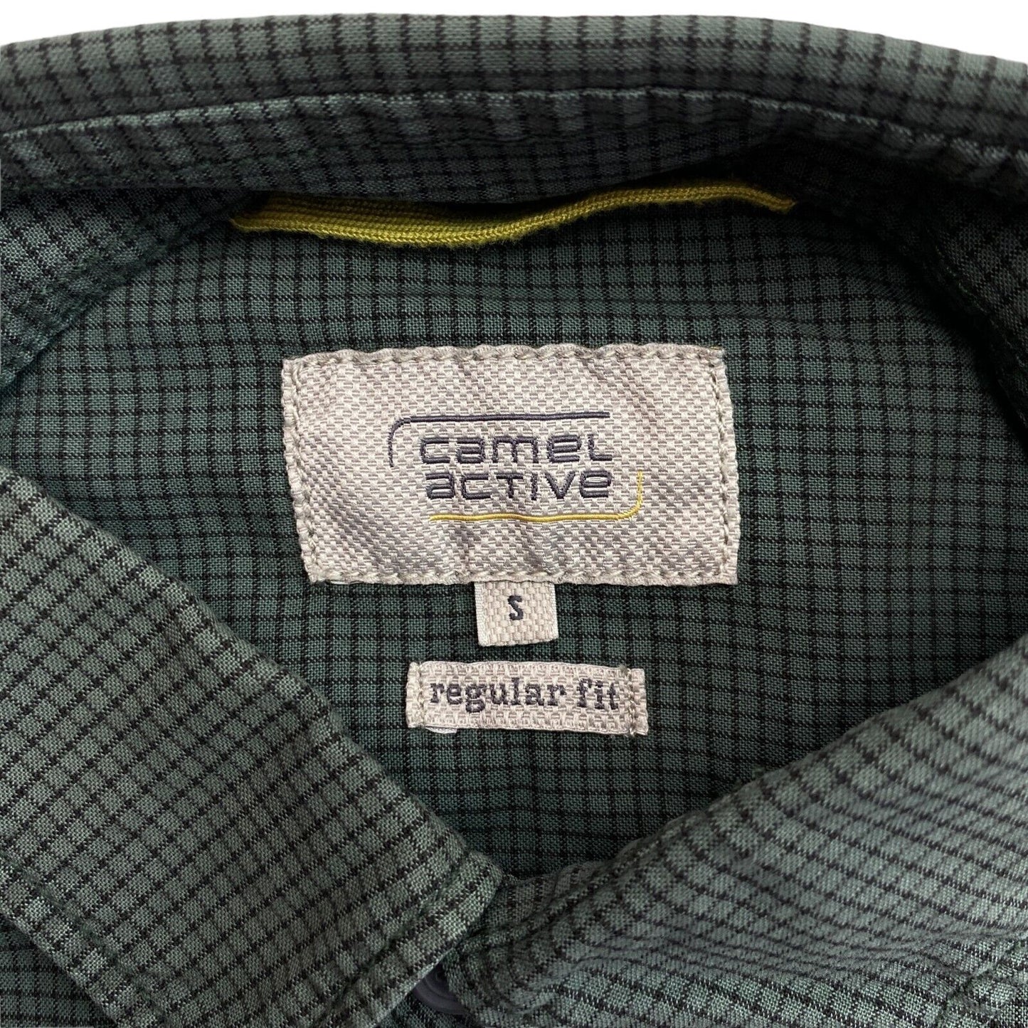 CAMEL ACTIVE Dark Green Check Regular Fit Shirt Size S