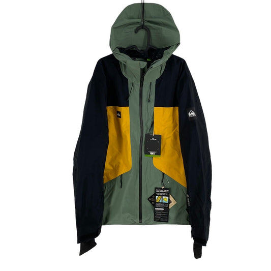 UVP 400 € QUIKSILVER Green Forever Stretch GORE-TEX Skijacke mit Kapuze Größe XL