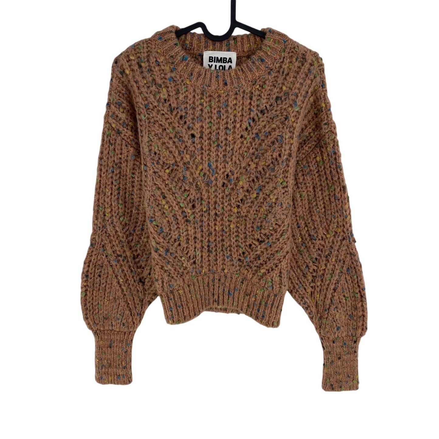 BIMBA Y LOLA Women Brown Crew Neck Sweater Jumper Size M