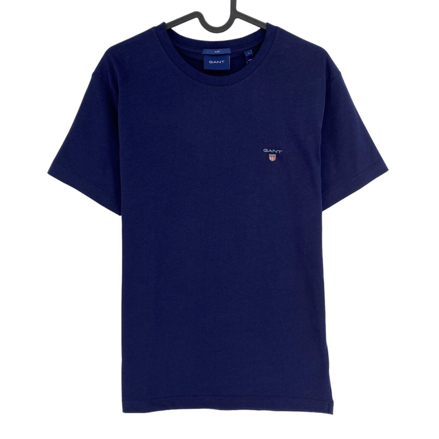 GANT Navy Blue Original Slim Fit Crew Neck T Shirt Size M