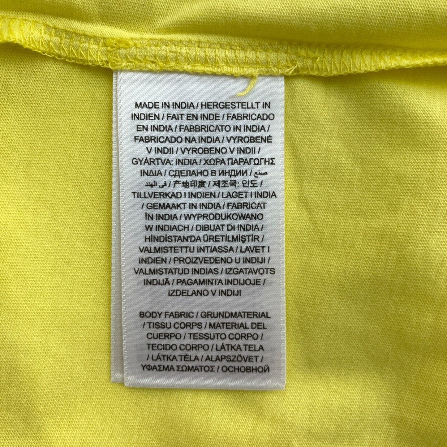 GANT Gelb Original Rundhals T-Shirt Größe L