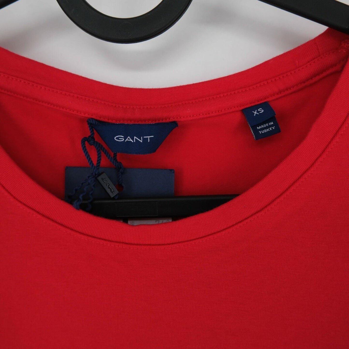 GANT T-Shirt mit Rundhalsausschnitt, Rot, Größe XS