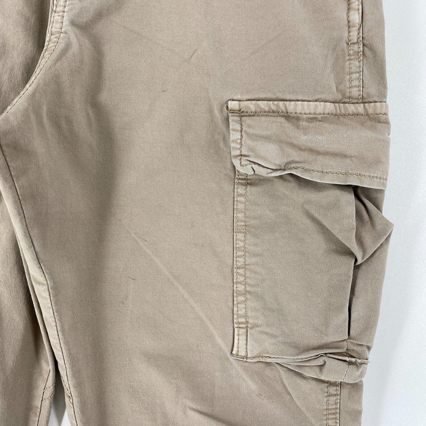 JACK & JONES Beige Loose Tapered Fit Chino Cargo Trousers W30 L32